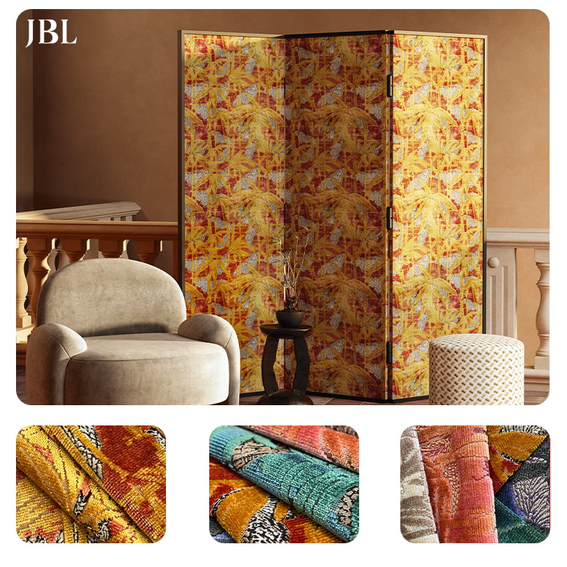 JBL Kalitate handiko moztutako pile belusezko ehuna Moda bilduma berria Luxuzko diseinua estilo moderno jacquard belusezko sofarako