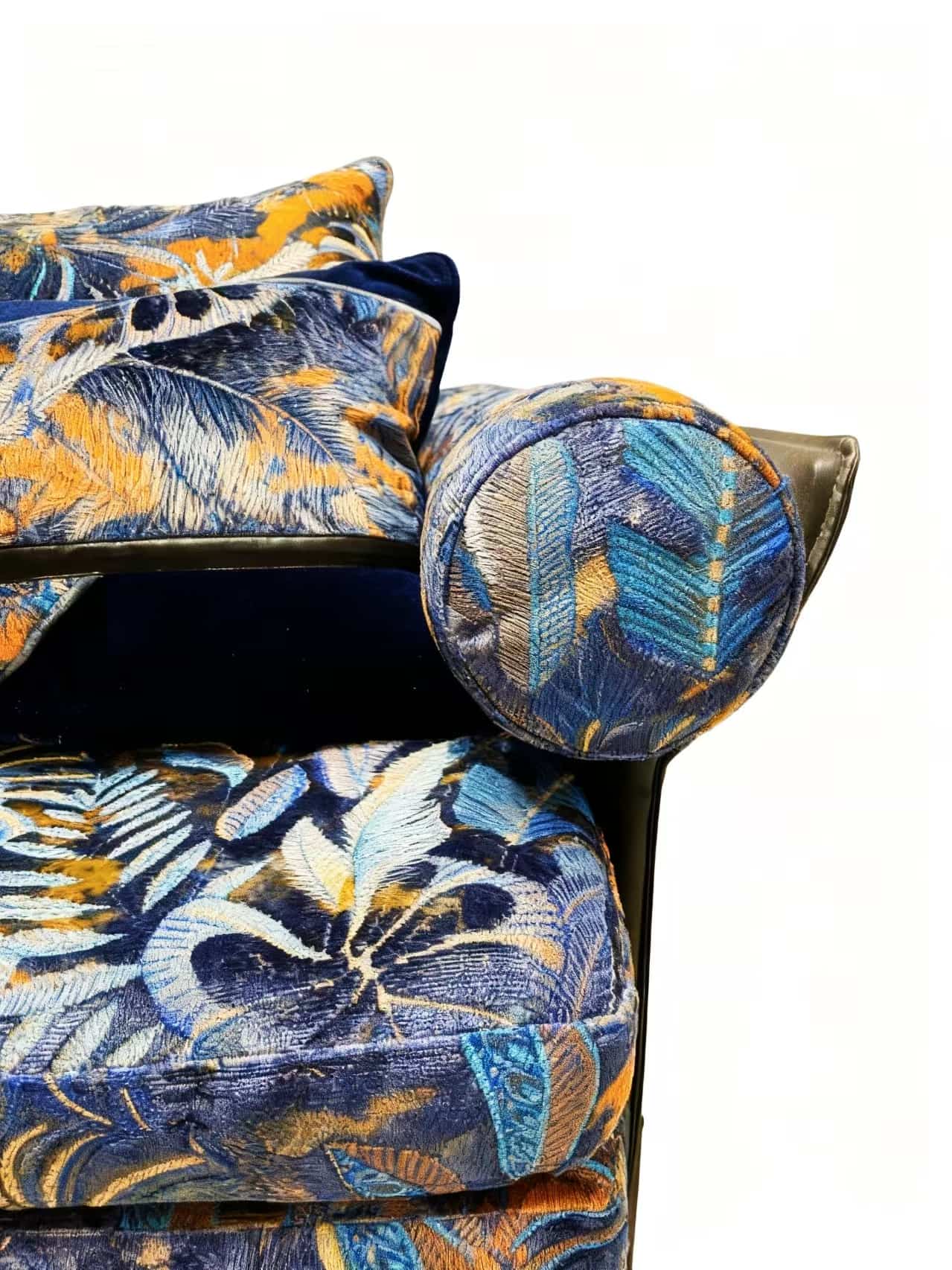 JBL Kalitate handiko Jacquard Velvet Oihal Moda Bilduma Berria Rainforest Eredu Modern Style Jacquard Velvet Sofarako