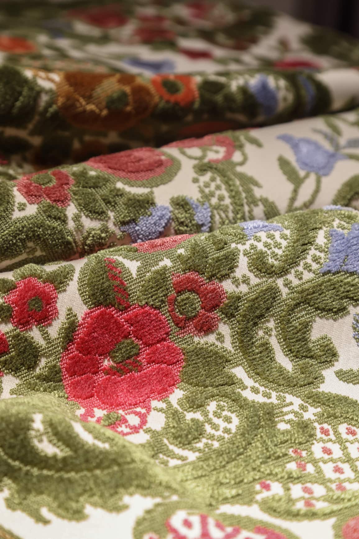 JBL jacquard belusezko pertsonalizazioa lore koloretsuak doako laginak moztutako oihalak sofarako luxuzko etxeko ehunak